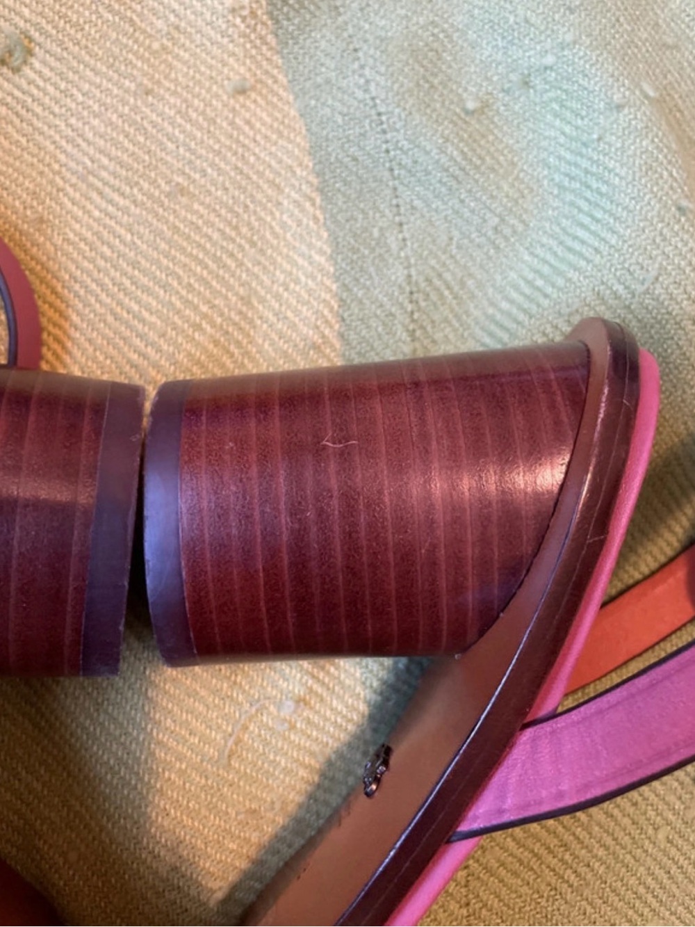 Coach Purple Floral Ankle-Strap Sandals - Picture 7 of 12